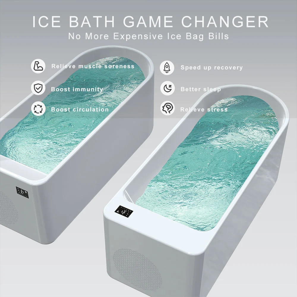 Acrylic Cold Plunge Bathtub With Chiller