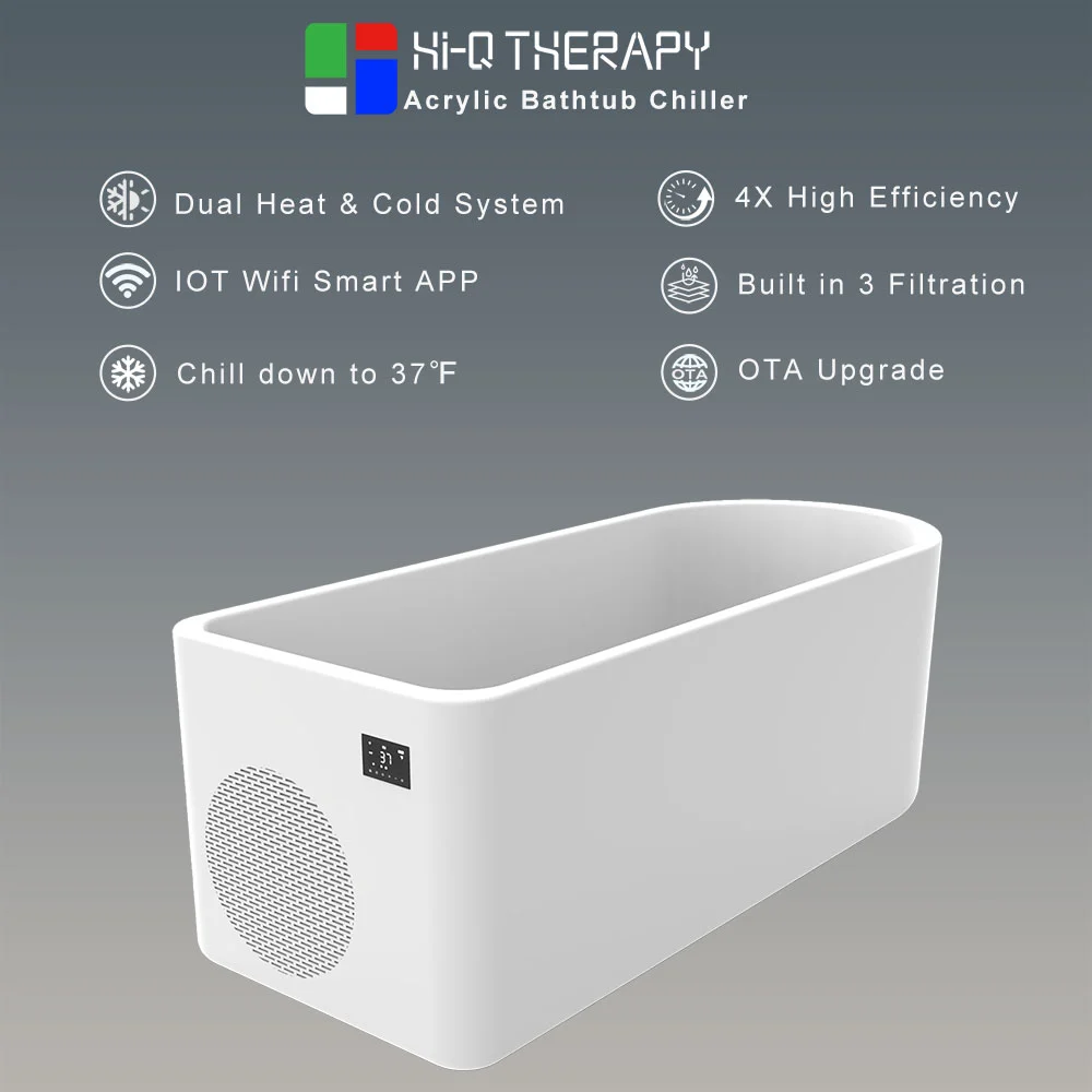 Acrylic Cold Plunge Bathtub With Chiller